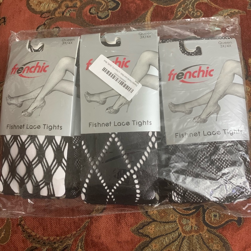 Frenchic Fishnet Lace Tights Queen size